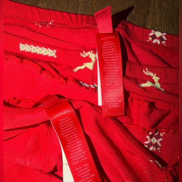 NWOT SKIMS Red Holiday Reindeer Lounge Set | Tank + Shorts Soft Stretch Size 2X - Picture 3 of 4
